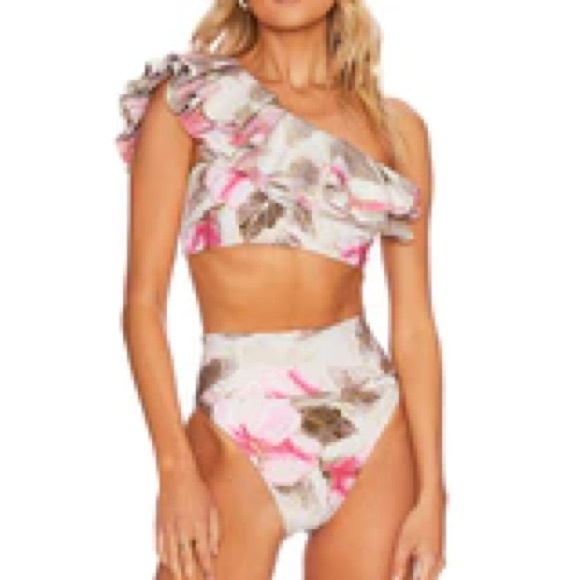 Beach Riot Hibiscus Swim Set - Picture 4 of 9